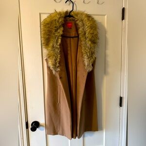 Guess quarter length lapel vest